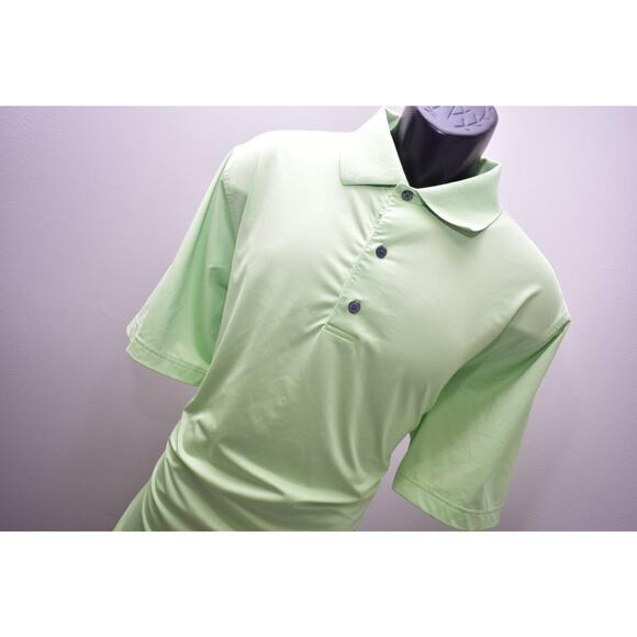 FootJoy Golf Polo Athletic Fit Green Dry Fitting Golf Shirt Mens Size Large - Picture 6 of 8